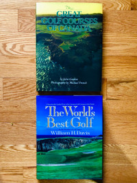 2 Large Coffee Table Books About Golf Courses 