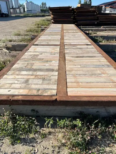 Selling refurbished 8x40 rig mats. Brand new wood. Frames are straight and all welded up ready to go...