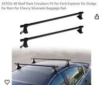 New ASTOU 48”Roof Rack Crossbars Fit for Ford Explorer, Dodge Ra