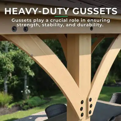 BRAND NEW IN BOX 12FT YARDISTRY OCTAGON MERIDIAN GAZEBO $3400 in Patio & Garden Furniture in Windsor Region - Image 8