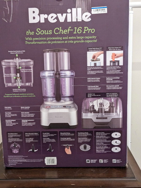 Breville Sous Chef Pro 16 in Processors, Blenders & Juicers in City of Toronto - Image 2