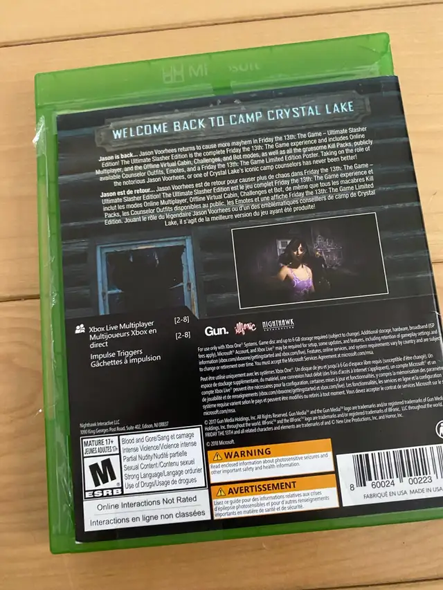 Friday the 13th jason vorhees xbox one game in XBOX One in Laval / North Shore - Image 3