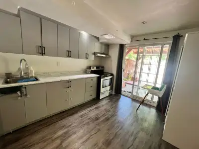 Spacious 1-bedroom, 1-bathroom walk-out basement apartment available for rent near Bovaird Drive and...