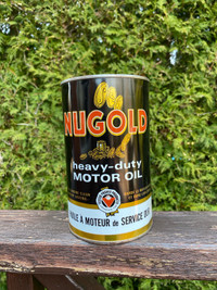 Vintage CTC Canadian Tire Nugold Heavy Duty Motor Oil Can
