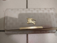 Burberry cream color wallet