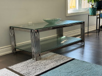 Glass top coffe table