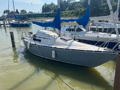 25 foot C&C mark 1 sailboat. 1974. $4250 OBO It is a strong, fibreglass hull, with a 9.9 hp outboard...