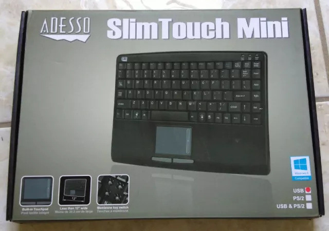 Adesso, AKB-410UB SlimTouch Mini USB Keyboard w Touch pad - NEW! in Mice, Keyboards & Webcams in Windsor Region