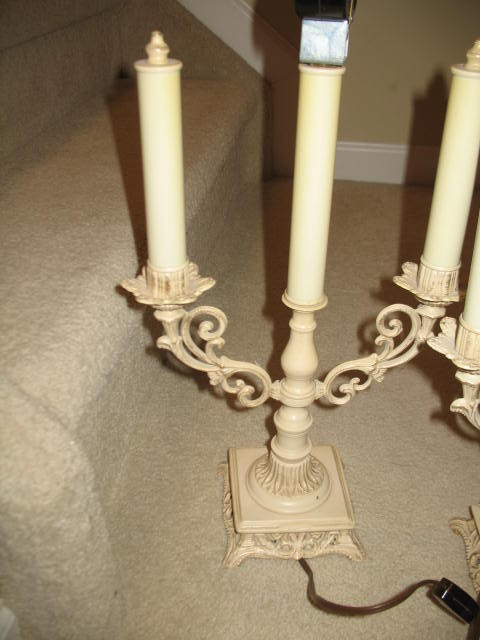 VINTAGE WROUGHT IRON CANDLESTICK LAMPS in Indoor Lighting & Fans in Strathcona County - Image 3