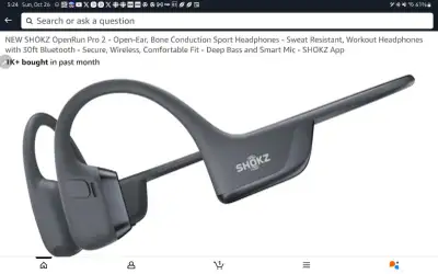 SHOKZ OpenRun Pro 2 - Open-Ear, Bone Conduction Sport Headphones, View more