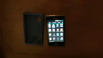 L.G. e617g-3g smartphone w/rubber case gd. cond., View more