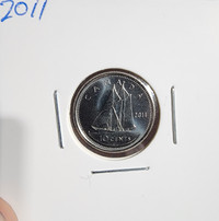 2011 UNC dime from Mint roll