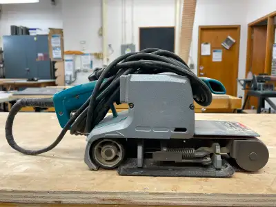Belt sander, Makita, woodworking hand tool, View more
