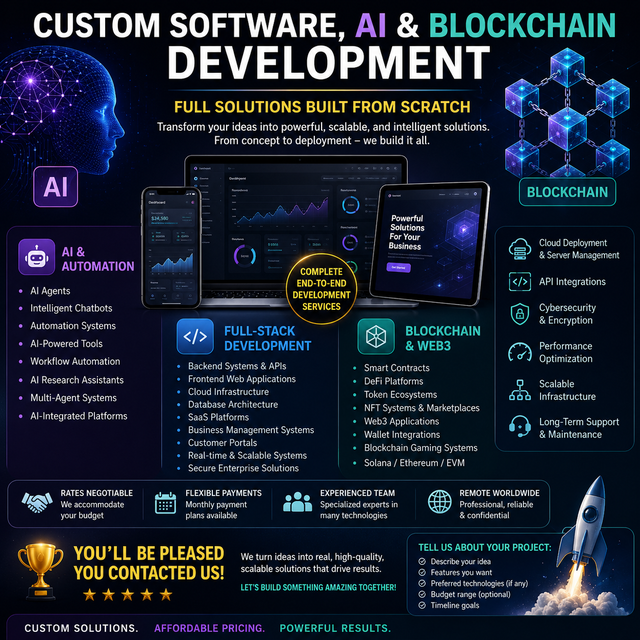 Custom Solutions Built from Scratch - Save Money, Make Profit