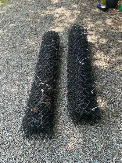 black chain link fencing from Home Depot, View more