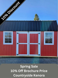 10% OFF 10 x 16 Side Lofted Barn