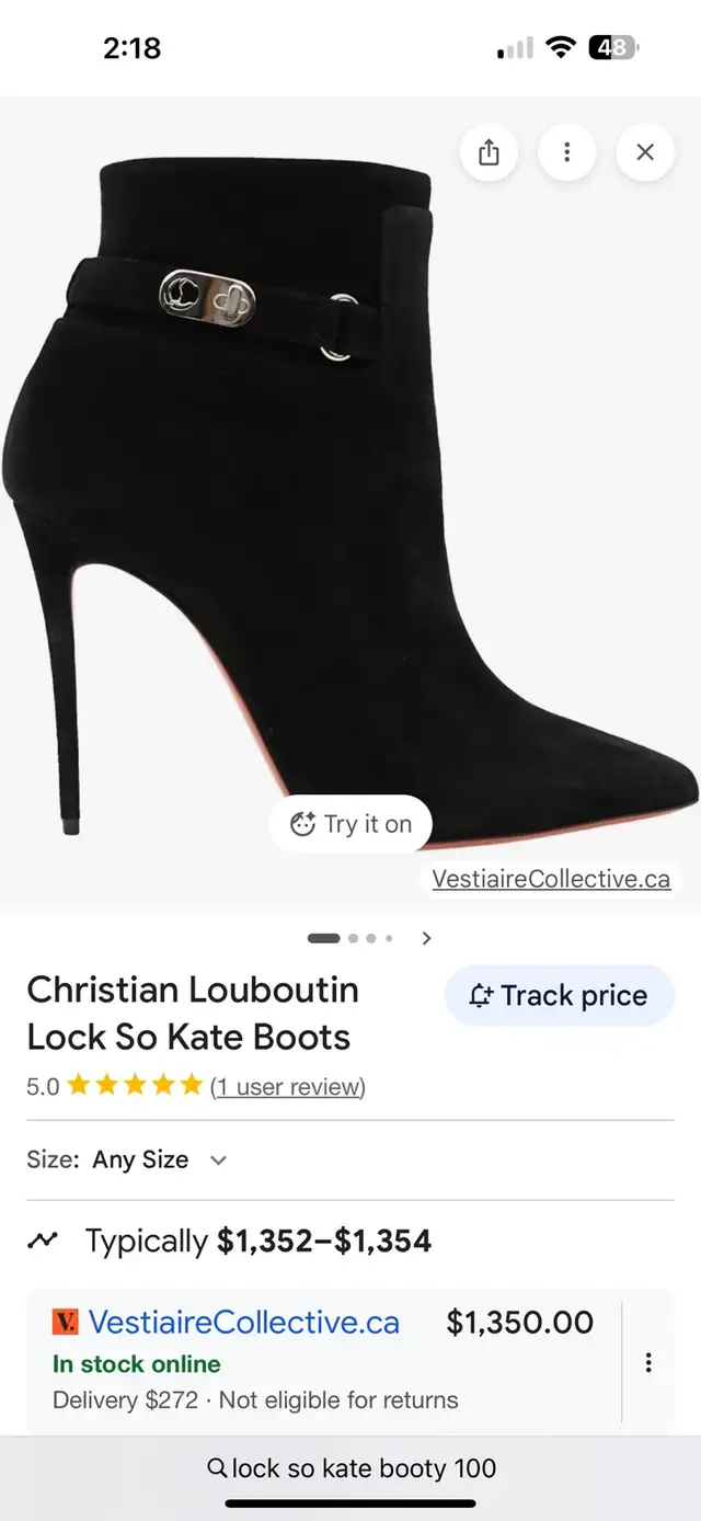 Christian LouBoutain “Red Bottom” So Kate 100 Booty in Women's - Shoes in City of Halifax - Image 6