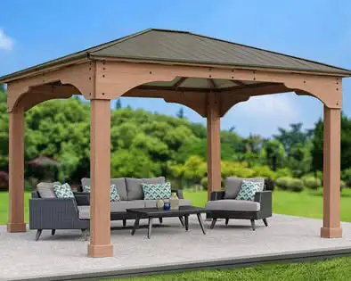 BRAND NEW IN BOX 12 FOOT X 14 FOOT GRAND YARDISTRY GAZEBO $4500, View more
