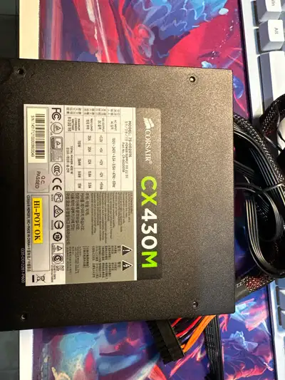 430 watt total power supply Can handle light-moderate power computers