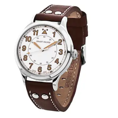 (NEW) GRANT BROWN LEATHER MEN'S 9422D WATCH, View more