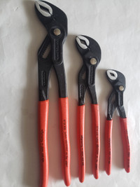 Brand new set of 3 Knipex Cobra pliers.