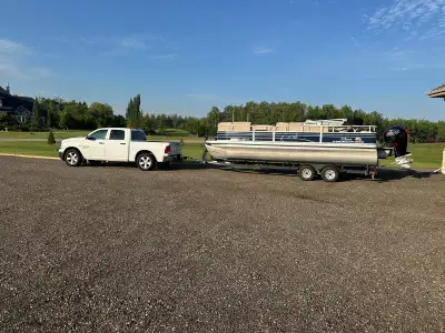 I'm selling my 2022 Sun Tracker pontoon boat, a fantastic 22-foot sport fishing boat perfect for a d...