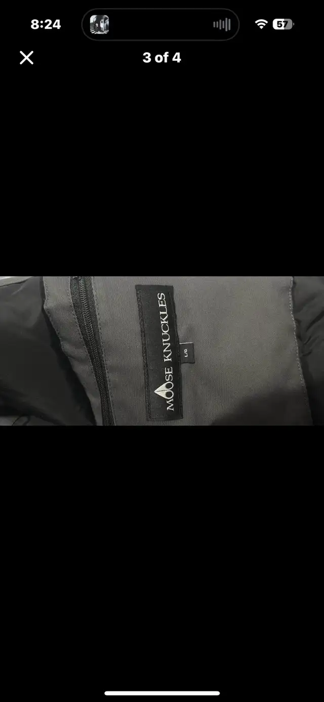 Mooseknuckles Sherling Bomber Jacket  in Men's in Kitchener / Waterloo - Image 4