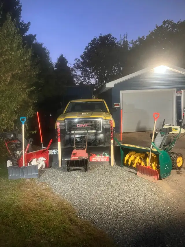 snow removal  $35 per visit or $400/season