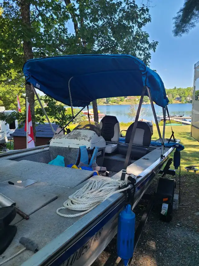 17ft Fisher Dominator, boat,motor and trailer. in Powerboats & Motorboats in Sudbury - Image 6
