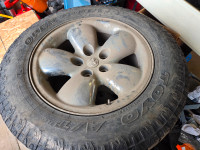 20inch 5 bolt dodge ram rims with rubbers