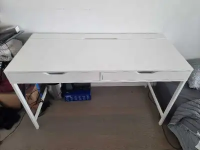 IKEA Alex Desk White FREE Office Chair & FREE COMPUTER SCREEN, View more