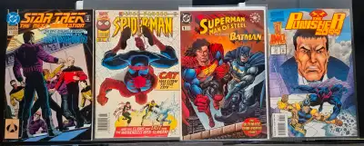 1990's Comic Lot (12 Books) Spiderman Variant, Superman Variant, View more