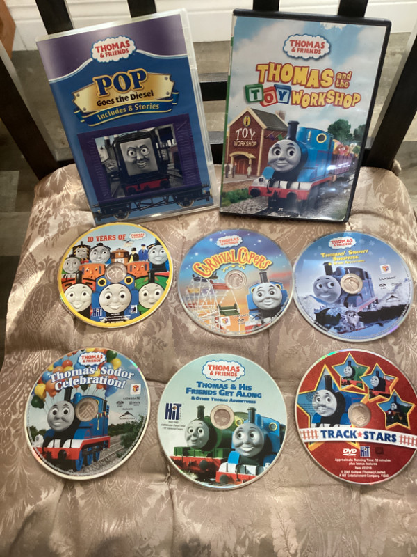 Thomas Tank Engine Train & Friends DVD Lot in CDs, DVDs & Blu-ray in Brantford