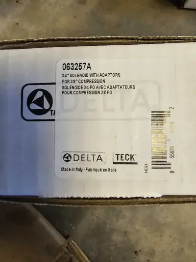2 Brand new Delta sensor faucet solenoids. Worth $105 new each. Sell for $40 EACH.