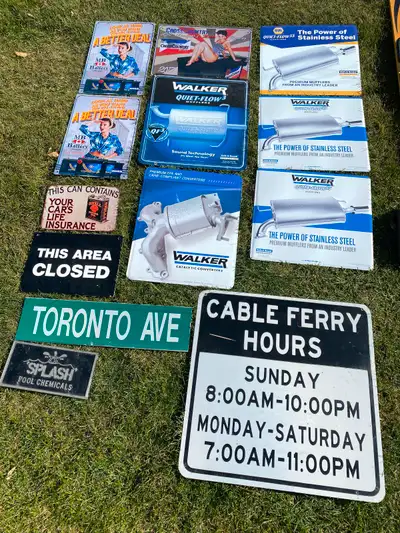 13 signs , perfect man cave , shop or garage , garage decor, View more