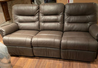 Palliser Premium Leather Manual Sofa & Loveseat 