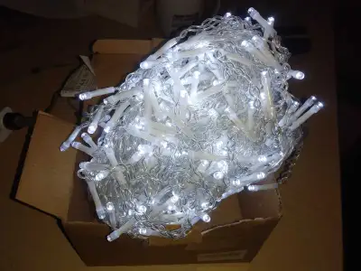 NEW!   YAKEXI LED Icicle White Lights, View more