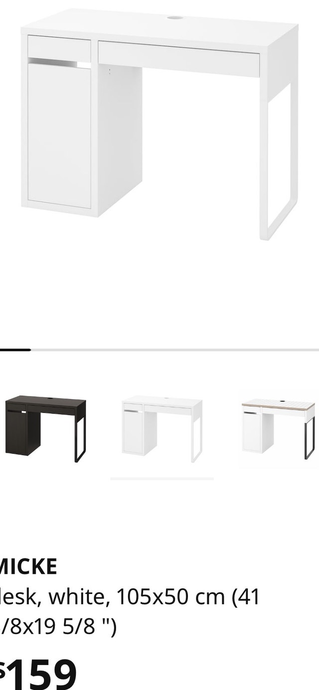 IKEA Micke Desk with Free swivel chair Desks Winnipeg Kijiji