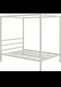 DHP Modern Metal Canopy Poster Bed, Full