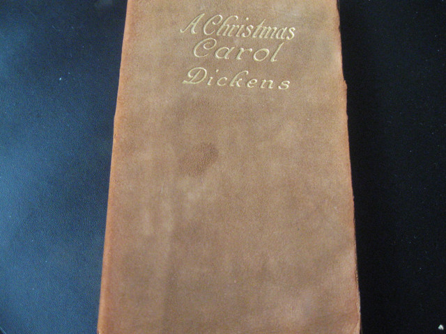 Leatherbound A Christmas Carol by Charles Dickens in Fiction in Kelowna
