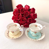 Rare Royal Albert Invitation Series teacups  