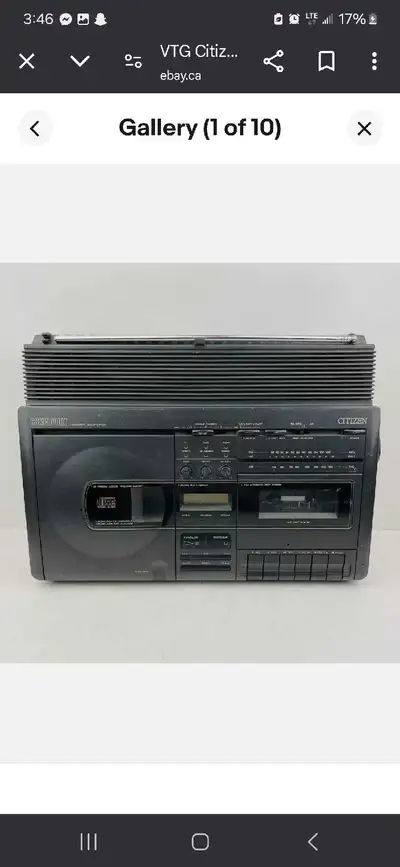 Vintage Japan Cassette& CD Player Recorder AM/FM .Model# CBM 5000LT I have lots and lots of CD playe...
