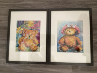 Canmore artist Framed watercolour prints by Libby 
