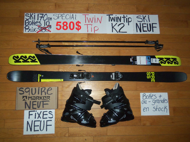 Ensembles de ski alpin TWIN TIP 150 160 166 170 171 176 cm dans Ski  à Trois-Rivières - Image 2