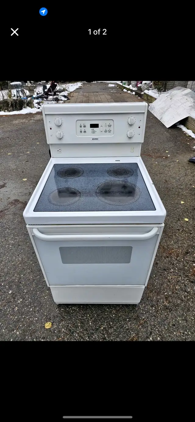 WHITE 24 w freestanding electric stove range oven  in Stoves, Ovens & Ranges in Mississauga / Peel Region - Image 3