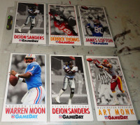 NFL HOF NFL 1992 Gameday Qty 33 Tall Cards with some duplicates