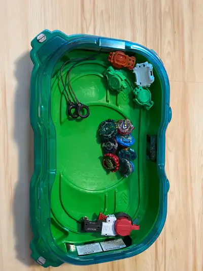 beyblade arena and 7 beyblades, View more