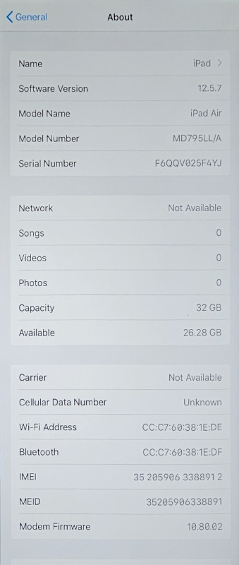 IPAD Air 32 wifi + cellular in iPads & Tablets in Saskatoon - Image 3