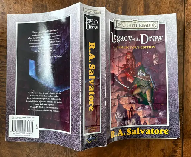 Legacy of the Drow Collector's Edition by R. A. Salvatore in Fiction in Oakville / Halton Region - Image 3