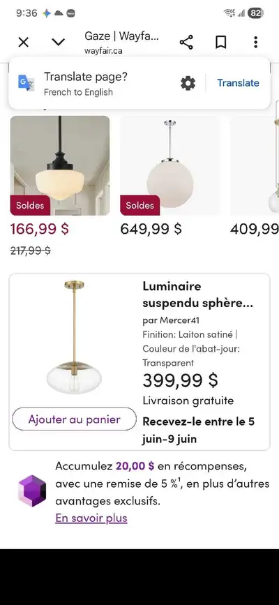 Mercer41 Sphere Pendant Light, View more